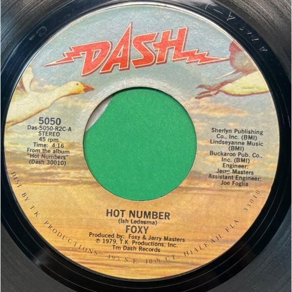 Foxy Hot Number / Call It Love 45 Disco 1979 Dash TK Records - Picture 1 of 4